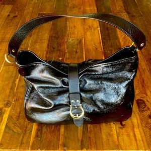 Kate Spade black patent satchel